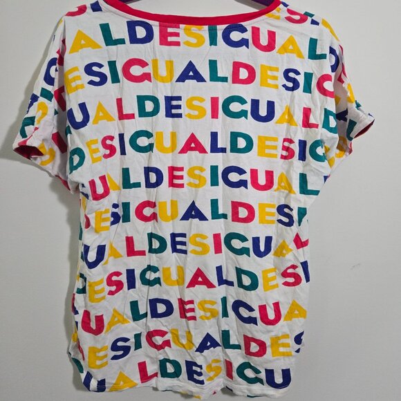 Desigual multicolor short sleve shirt size S - Picture 2 of 2